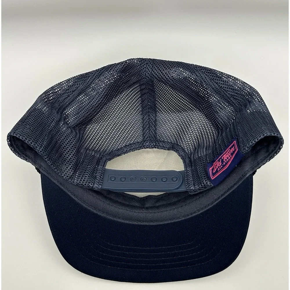 Ski Town All-Stars The Alpineer Rope Trucker Hat Navy Mesh Back Adjustable Youth